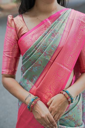 Dazira Pushpa Vol 5 catalog kanjivaram saree catalogue in surat