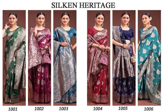 Dazira Silken Heritage catalog surat textile banarasi saree collections