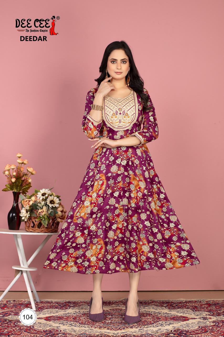 Deecee Deedar catalog pakistani long kurtis online in india