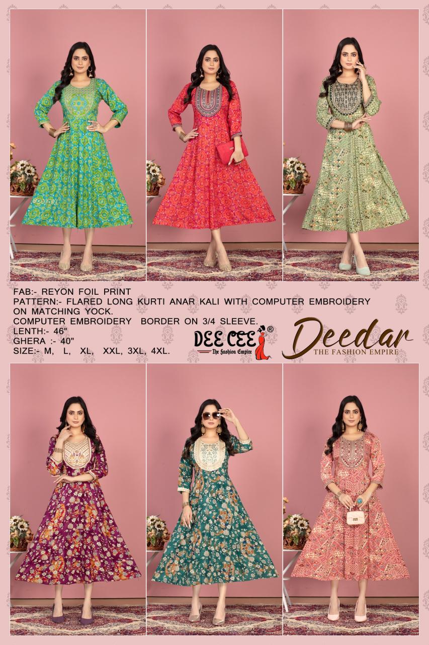 Deecee Deedar catalog pakistani long kurtis online in india