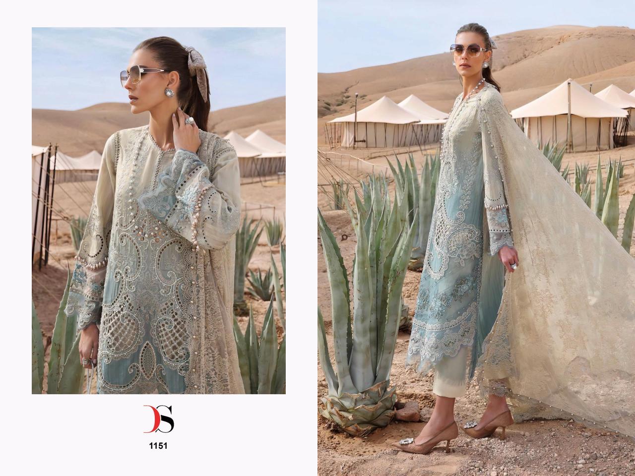 Deepsy Maria B Premium Embroidered 25 Catalog Cotton Duppatta pakistani wedding suits for brides