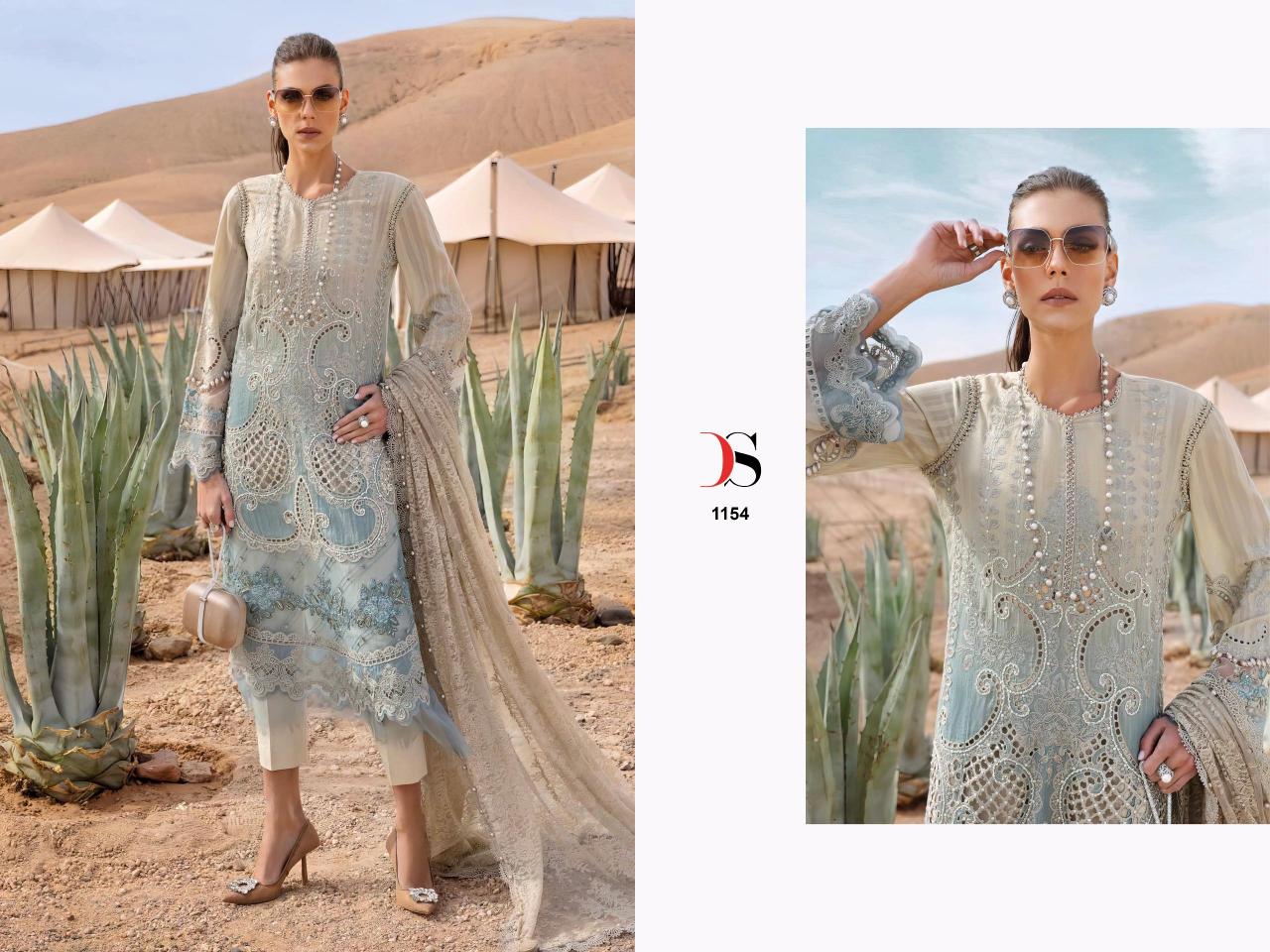 Deepsy Maria B Premium Embroidered 25 Catalog Cotton Duppatta pakistani wedding suits for brides