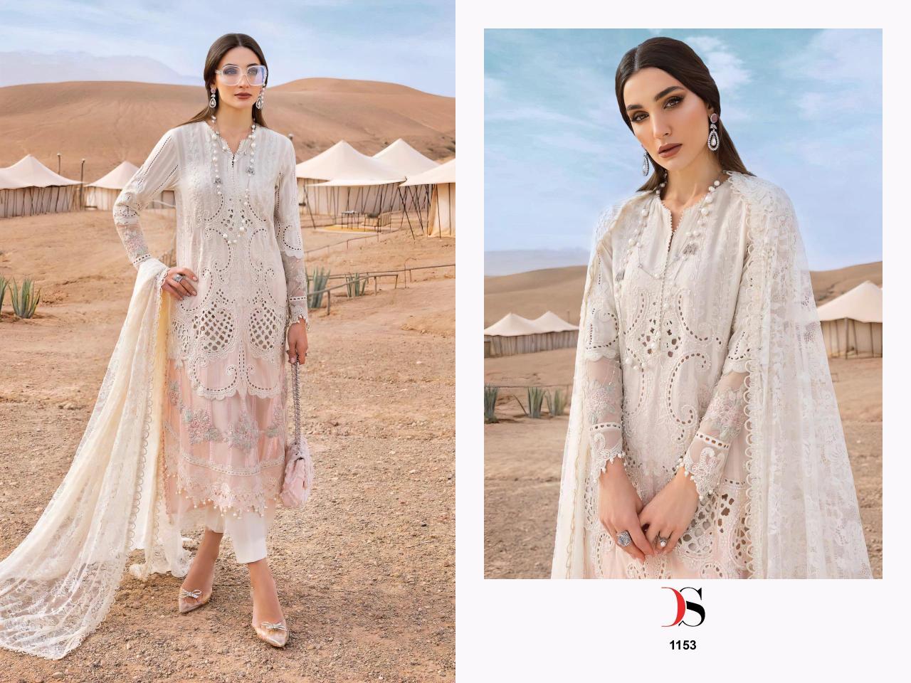 Deepsy Maria B Premium Embroidered 25 Catalog Cotton Duppatta pakistani wedding suits for brides