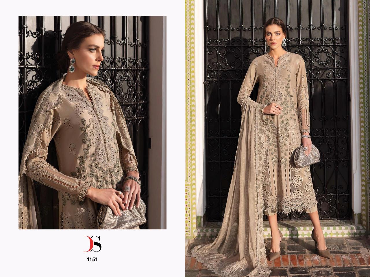 Deepsy Maria B Premium Embroidered 25 Catalog Cotton Duppatta pakistani wedding suits for brides