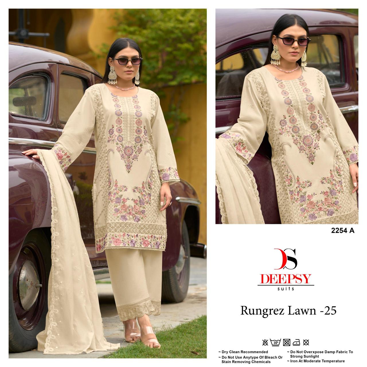 Deepsy Rungrez Lawn 25 D 2254 Catalog pakistani pant style suits images