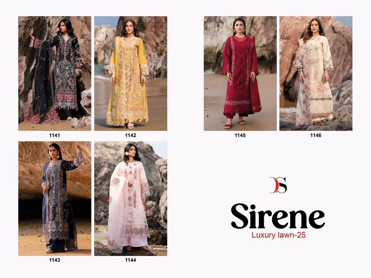Deepsy Sirene Luxury Lawn 25 Catalog sharara suit pakistani uk