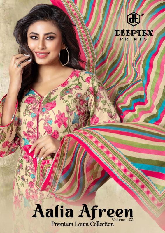 Deeptex Aalia Afreen Vol-02 - Karachi Dress Material  - Wholesale Catalog