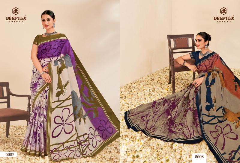Deeptex Mother India Vol-56 – Cotton Sarees - Wholesale Catlog