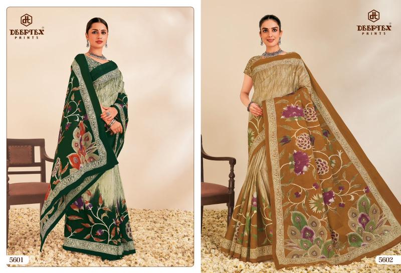 Deeptex Mother India Vol-56 – Cotton Sarees - Wholesale Catlog