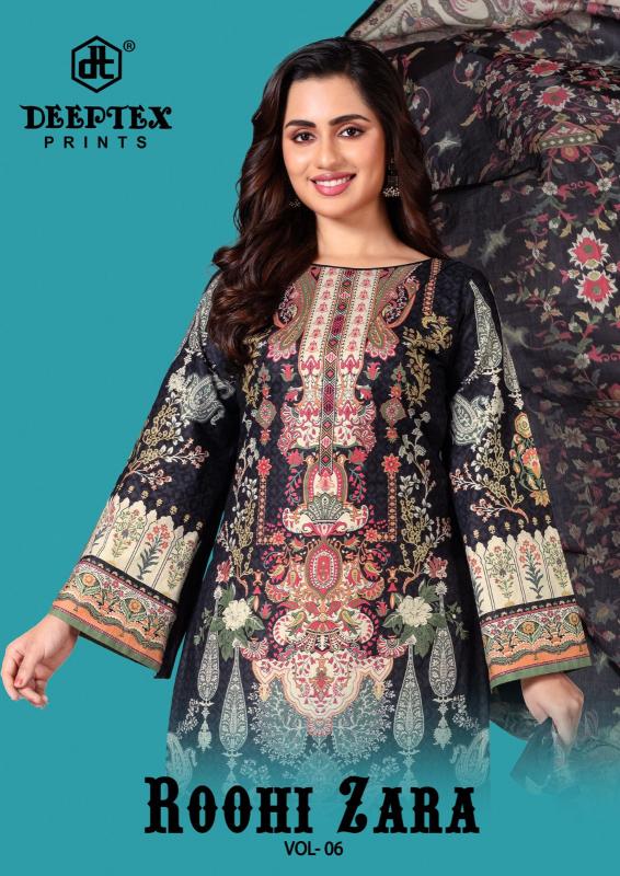 Deeptex Roohi Zara Vol-06 - Dress Material  - Wholesale Catalog
