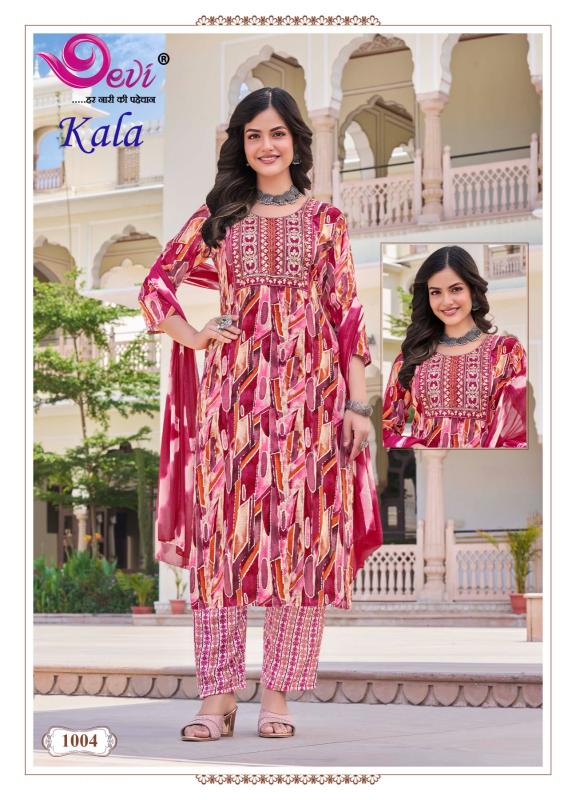 Devi Kala Vol-1 – Kurti Pant With Dupatta - Wholesale Catalog