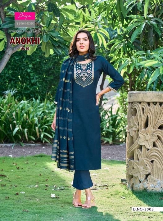 Diya Trends Anokhi Vol 3 catalog jaipuri kurtis wholesale in jaipur