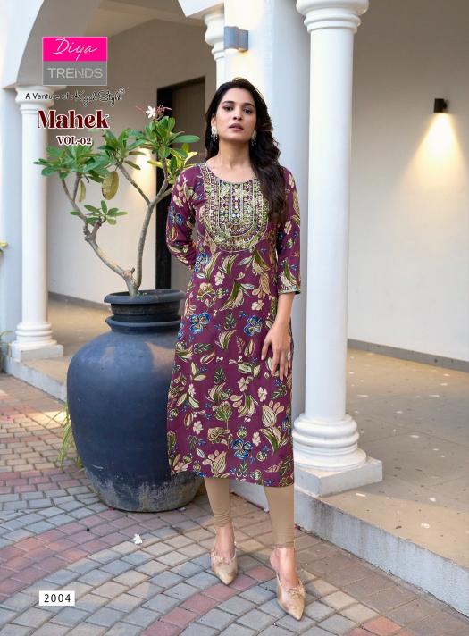 Diya Trends Mahek Vol 2 catalog south india shopping mall kurtis