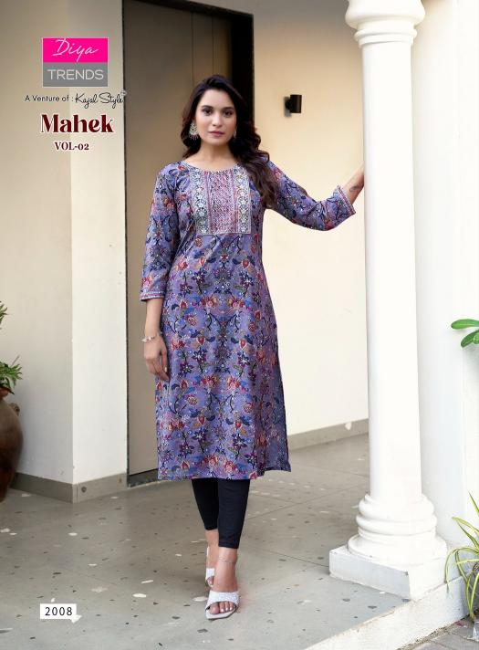 Diya Trends Mahek Vol 2 catalog south india shopping mall kurtis