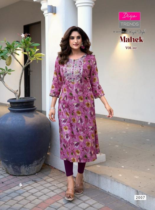 Diya Trends Mahek Vol 2 catalog south india shopping mall kurtis