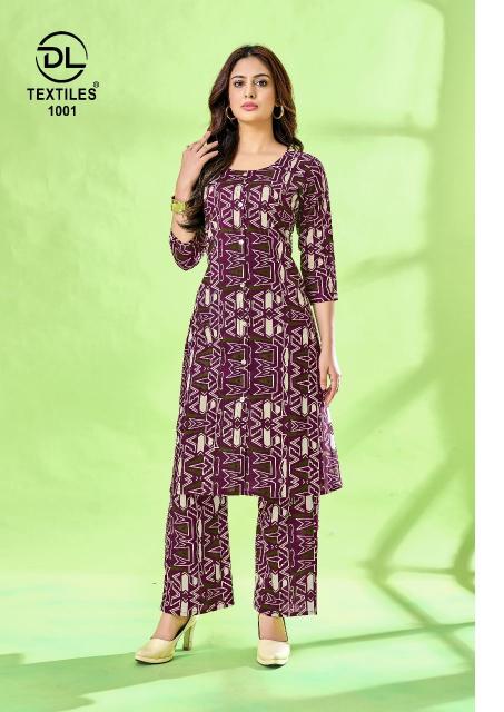 DL A Line Vol 1 Catalog cotton co ord set manufacturers in surat