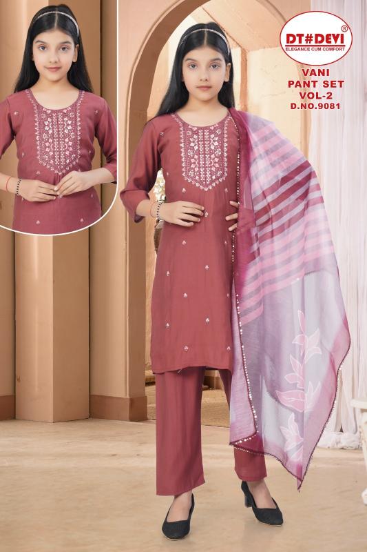 Dt Devi Vani Pant Set vol 2 catalog branded kids wear wholesale blogspot