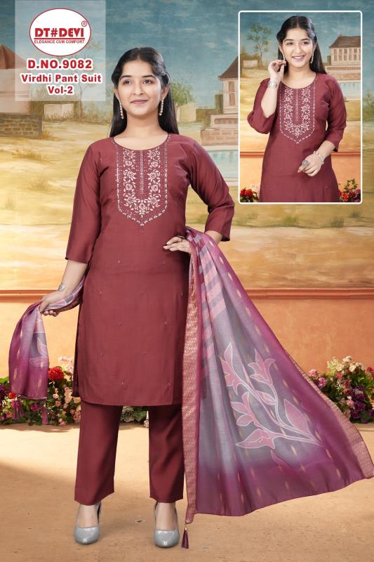 Dt Devi Virdhi Pant Suit Vol 2 catalog wholesale market kids wear