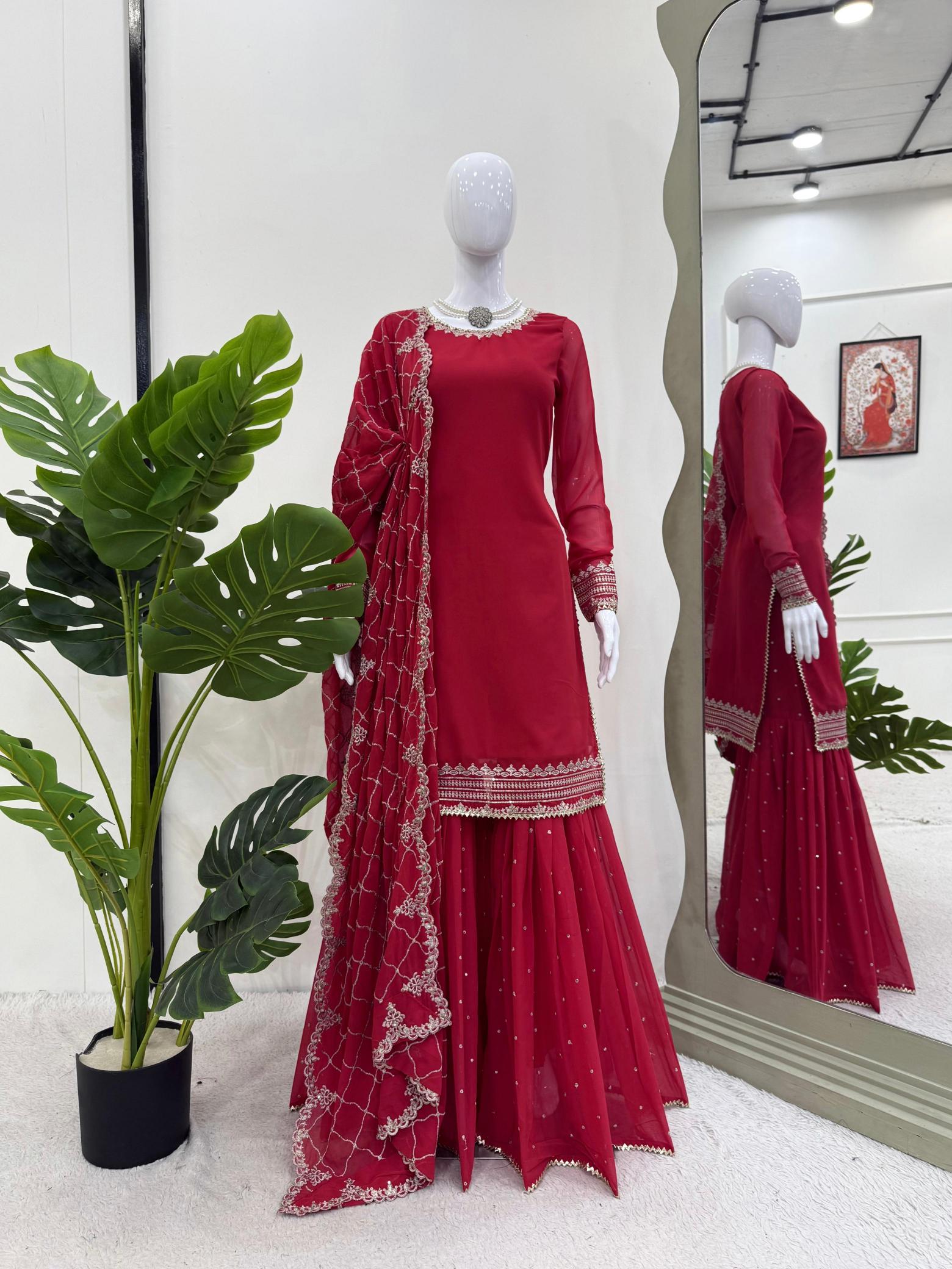 Felocity 5867 catalog georgette kurtis online india