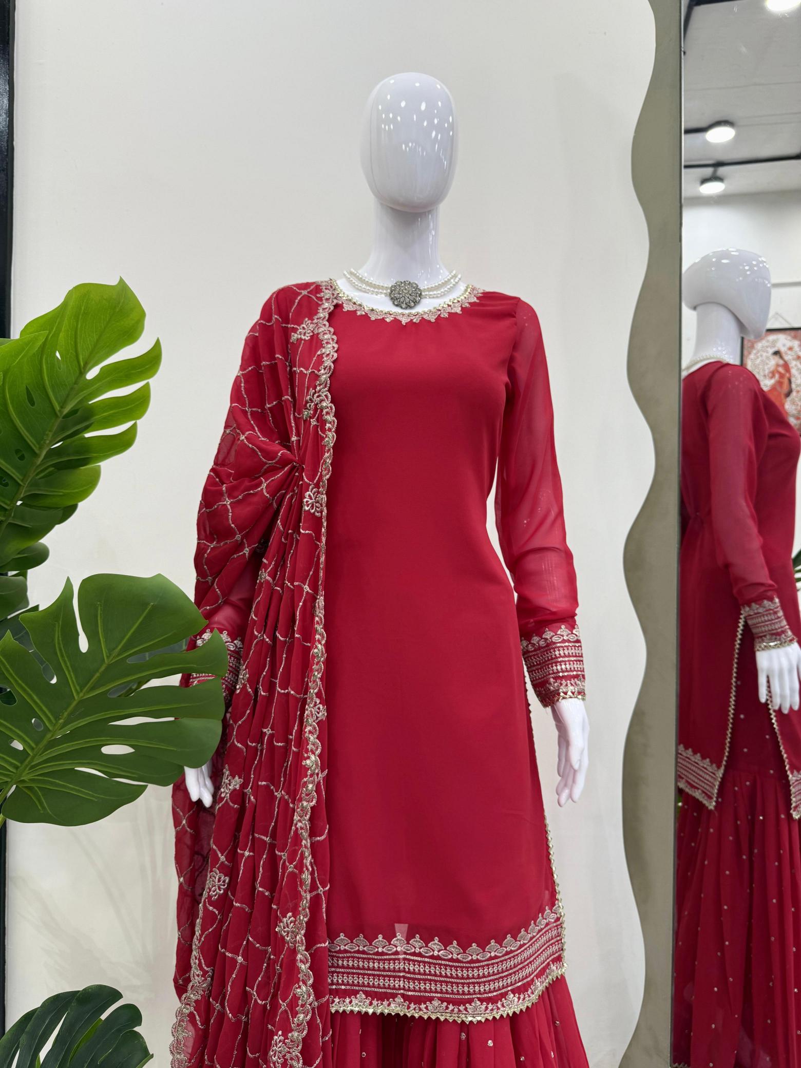 Felocity 5867 catalog georgette kurtis online india