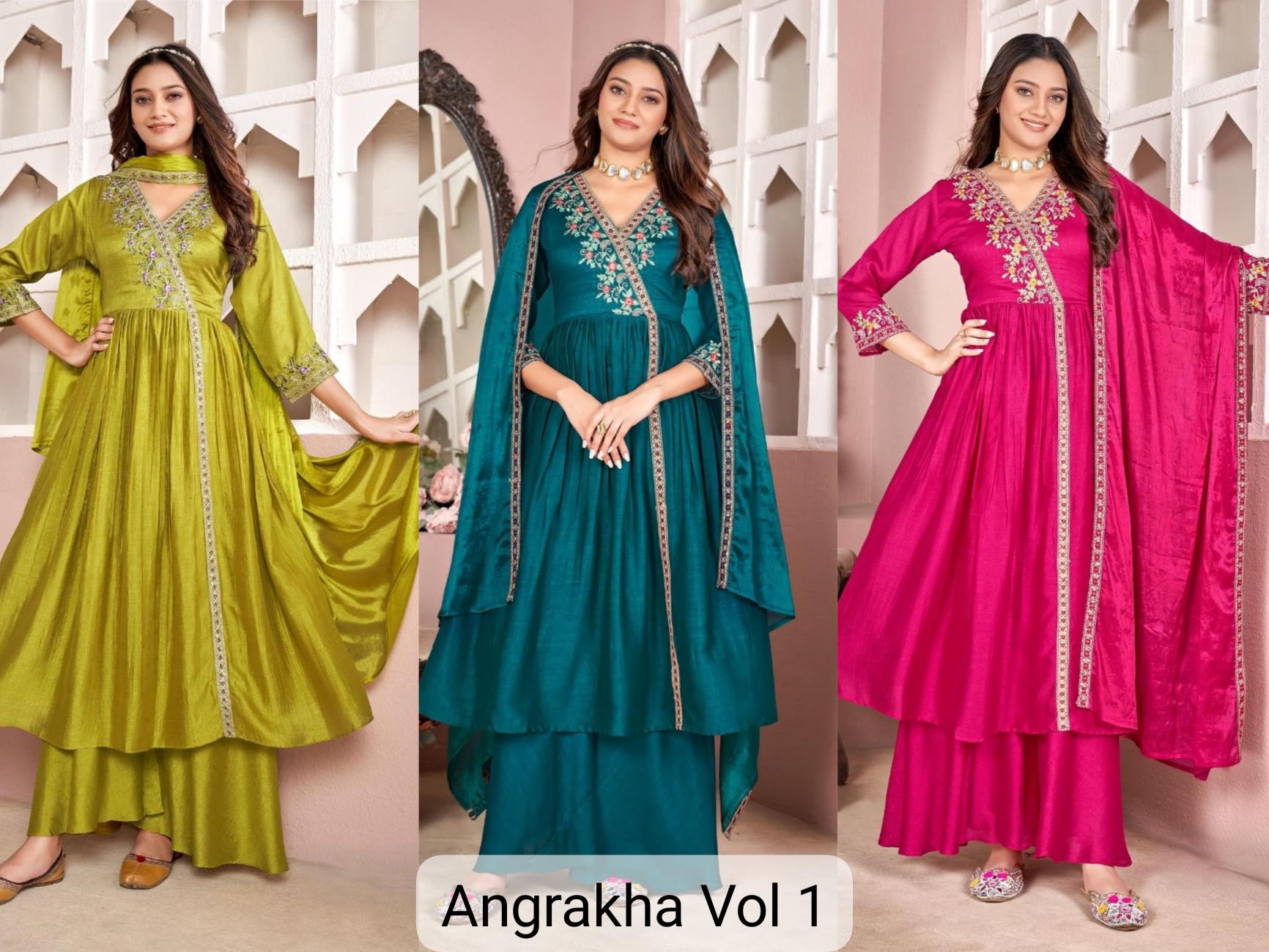 Felocity Angrakha vol 1 catalog anarkali kurti india