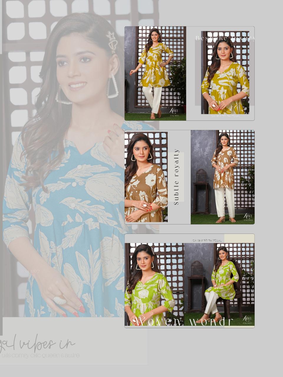 Felocity Kiwi Catalog indian kurti top