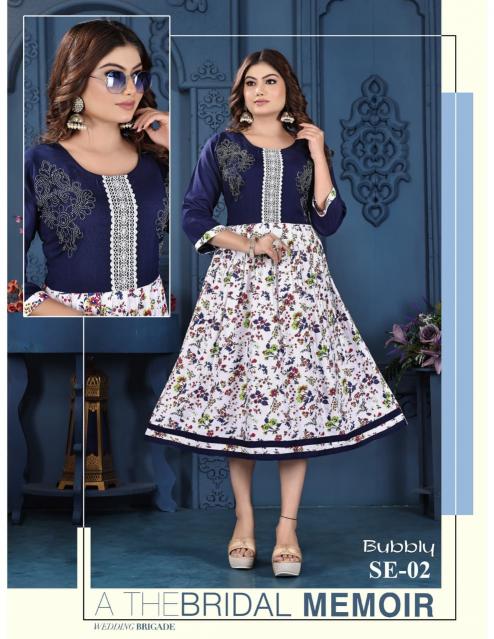 FT Bubbly catalog branded kurtis in india