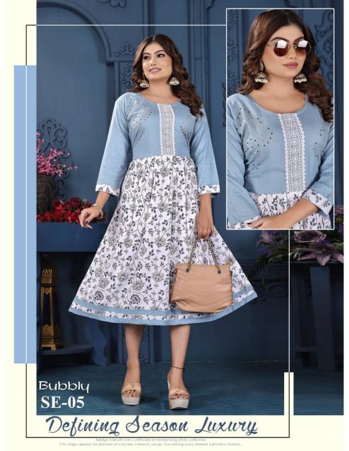 FT Bubbly catalog branded kurtis in india