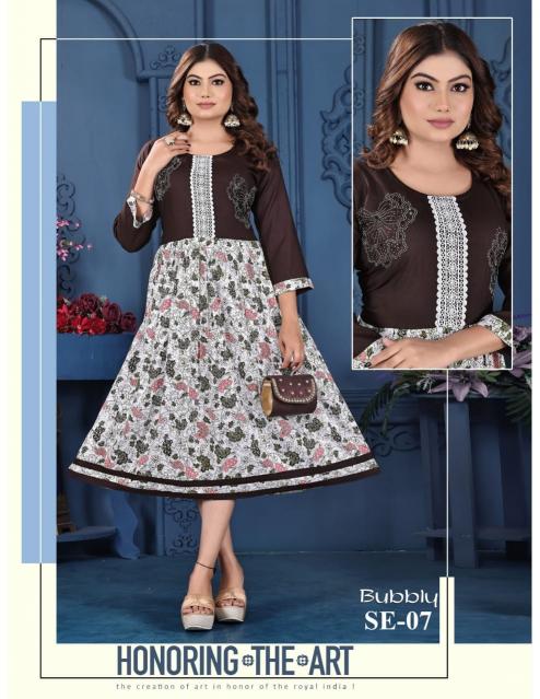 FT Bubbly catalog branded kurtis in india
