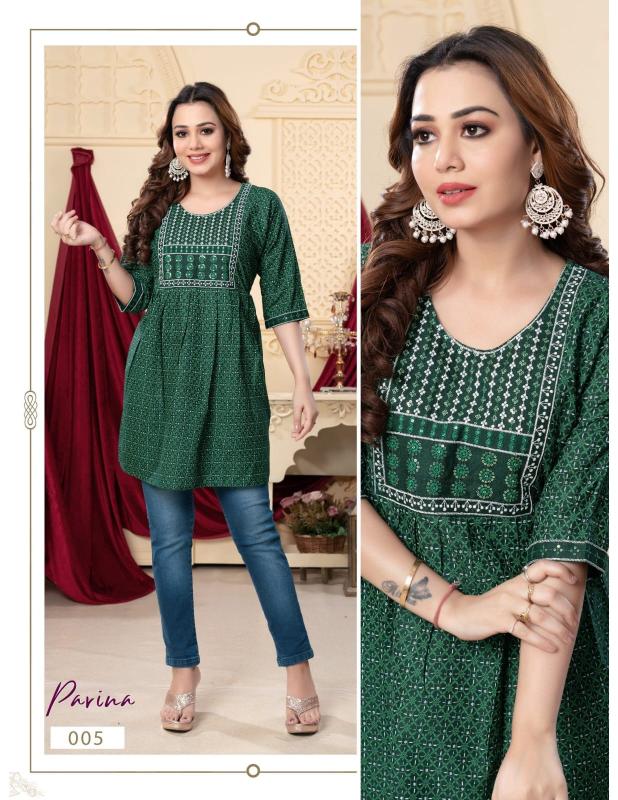 FT Parina catalog indian kurtis with jeans
