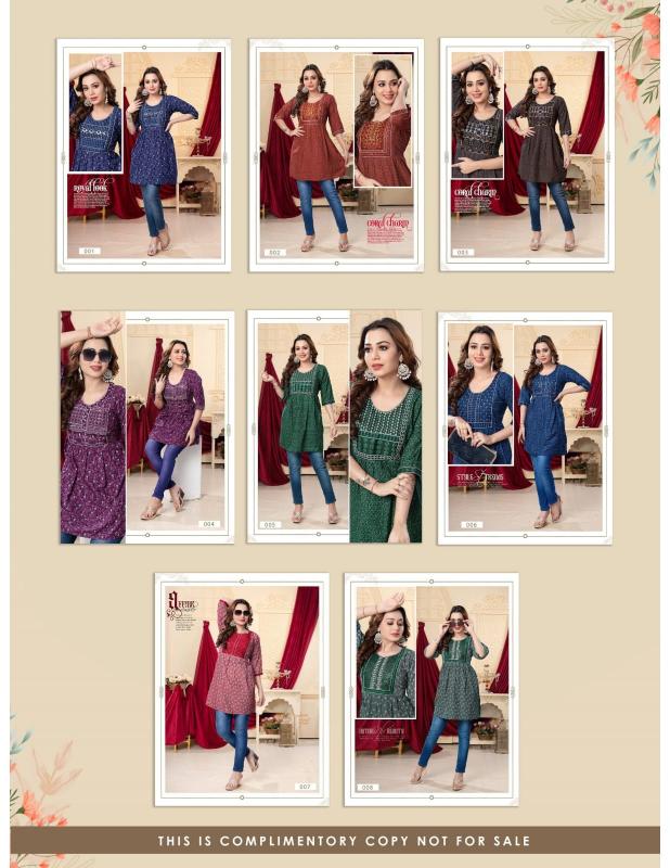 FT Parina catalog indian kurtis with jeans