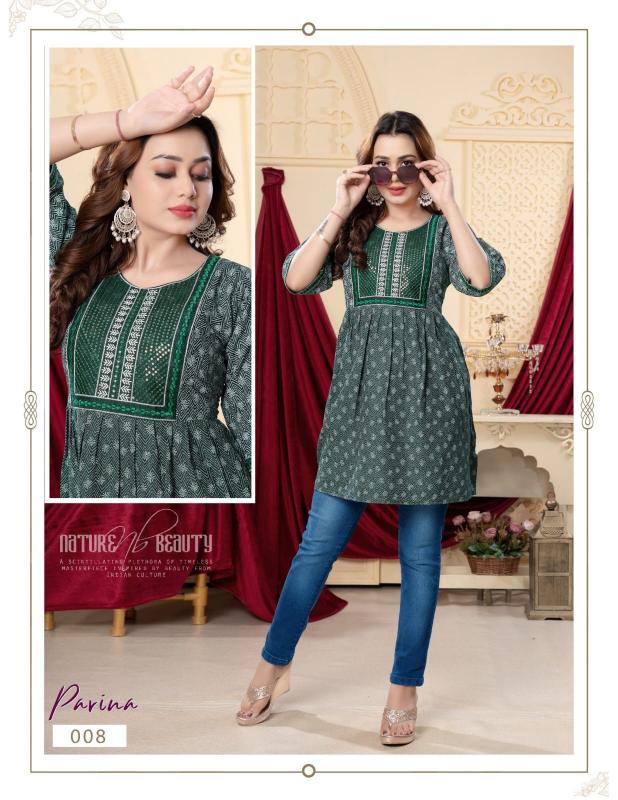 FT Parina catalog indian kurtis with jeans