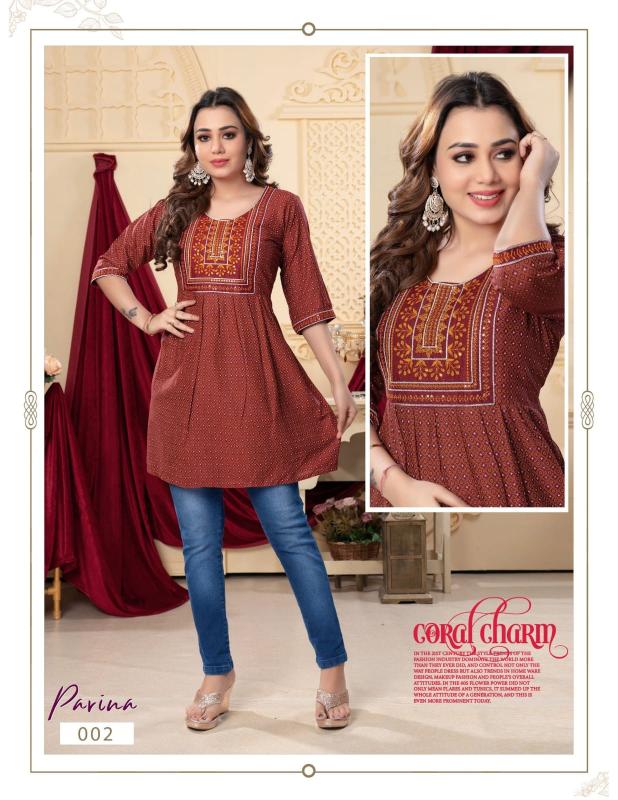 FT Parina catalog indian kurtis with jeans