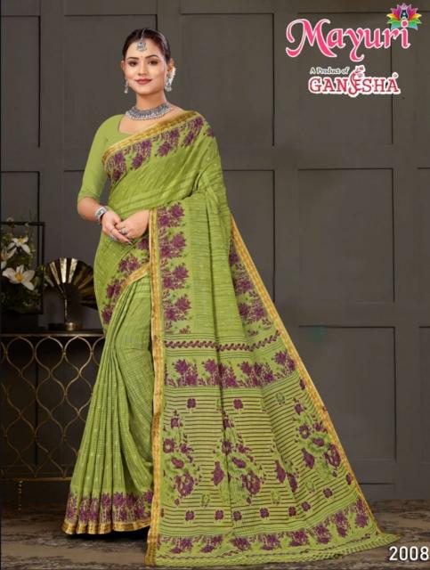 Ganesha Mayuri – Cotton Saree - Wholesale Catalog
