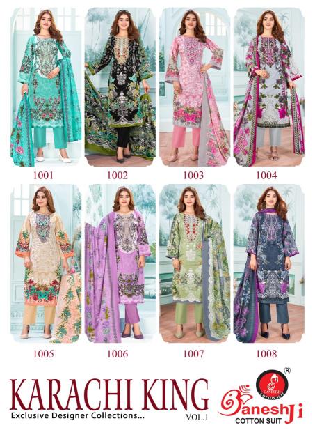 Ganeshji Karachi King Vol-01 - Karachi Dress Material  - Wholesale Catalog
