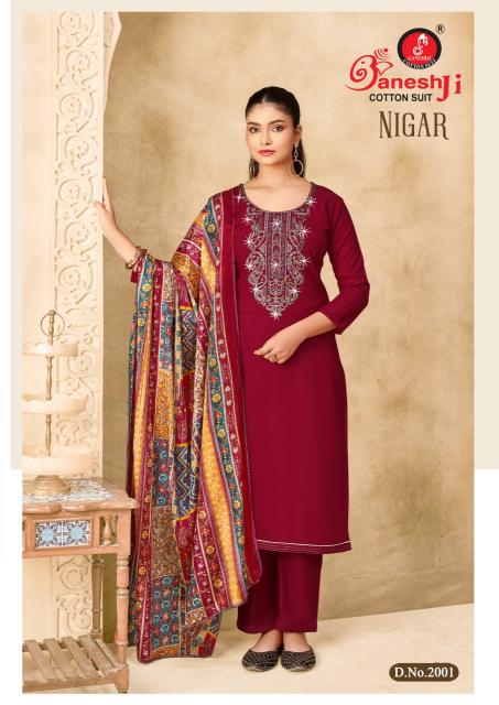 Ganeshji Nigar Vol-02 – Dress Material - Wholesale Catalog