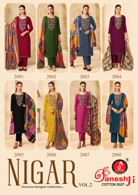 Ganeshji Nigar Vol-02 – Dress Material - Wholesale Catalog