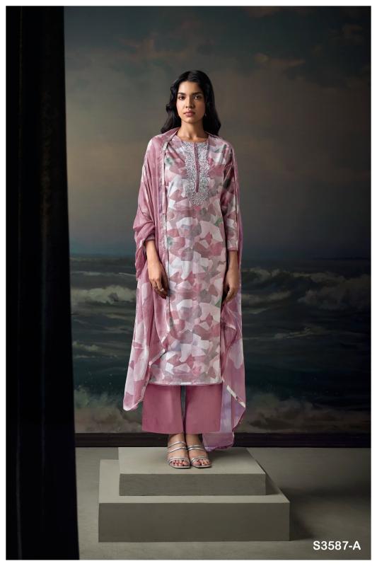 Ganga Aarvika 3587 catalog wholesale unstitched salwar kameez suppliers