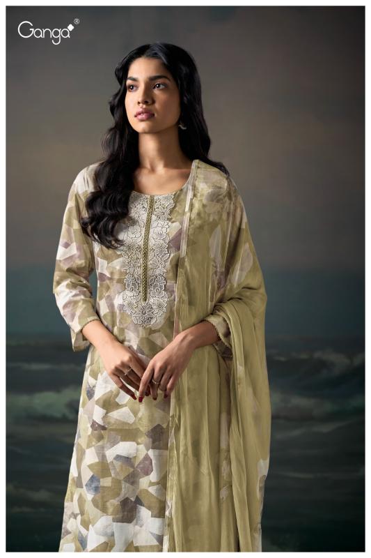 Ganga Aarvika 3587 catalog wholesale unstitched salwar kameez suppliers