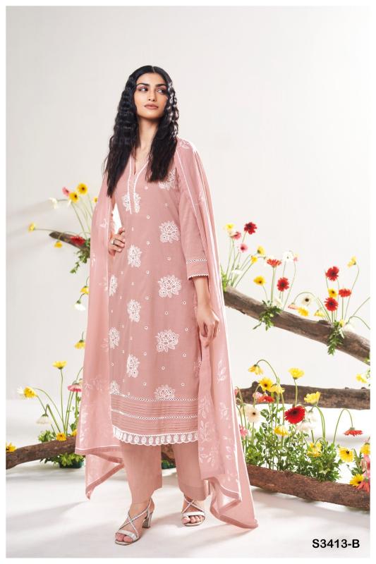 Ganga Adela 3413 catalog delhi salwar kameez wholesale
