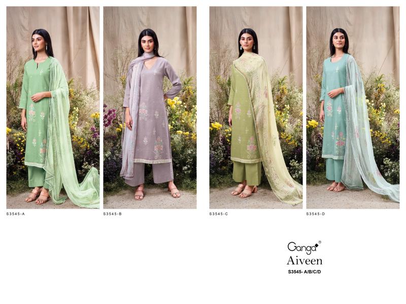 Ganga Aiveen 3545 catalog wholesale salwar kameez dealers