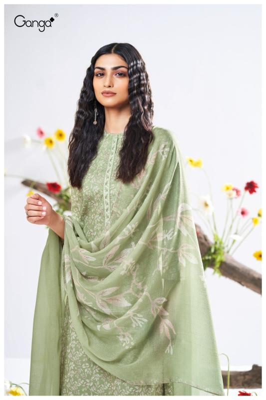 Ganga Bhavleen 3417 catalog unstitched heavy salwar kameez in jaipur wholesale with price