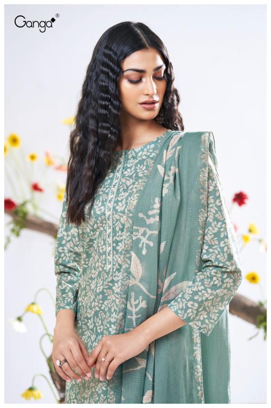 Ganga Bhavleen 3417 catalog unstitched heavy salwar kameez in jaipur wholesale with price
