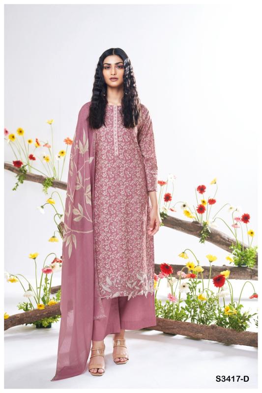 Ganga Bhavleen 3417 catalog unstitched heavy salwar kameez in jaipur wholesale with price