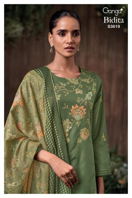 Ganga Bidita 3619 catalog traditional salwar kameez wholesale