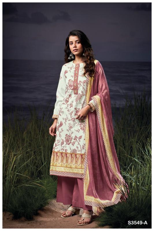 Ganga Charlotte 3549 catalog unstitched salwar kameez wholesale pakistan
