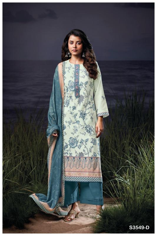 Ganga Charlotte 3549 catalog unstitched salwar kameez wholesale pakistan