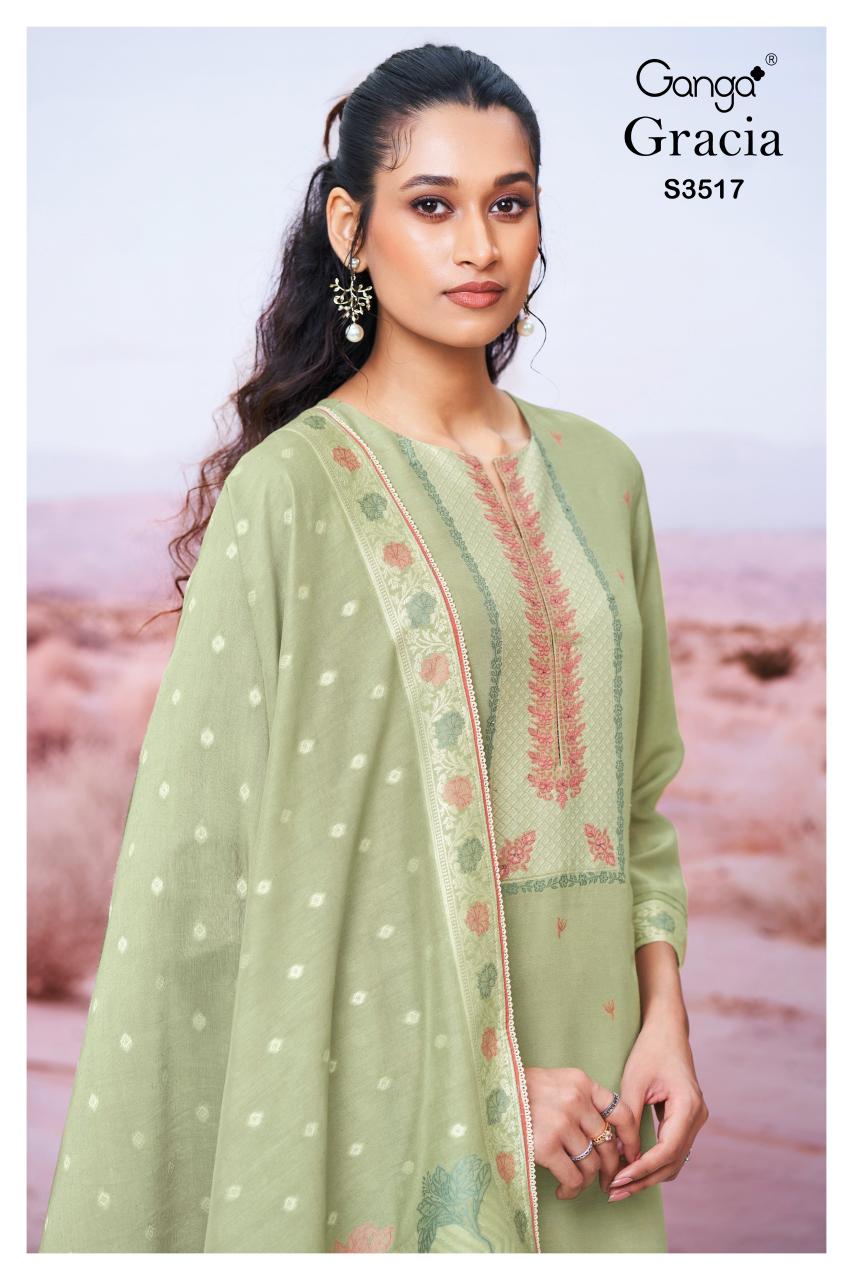 Ganga Cracia 3517 catalog salwar kameez wholesale in kolkata