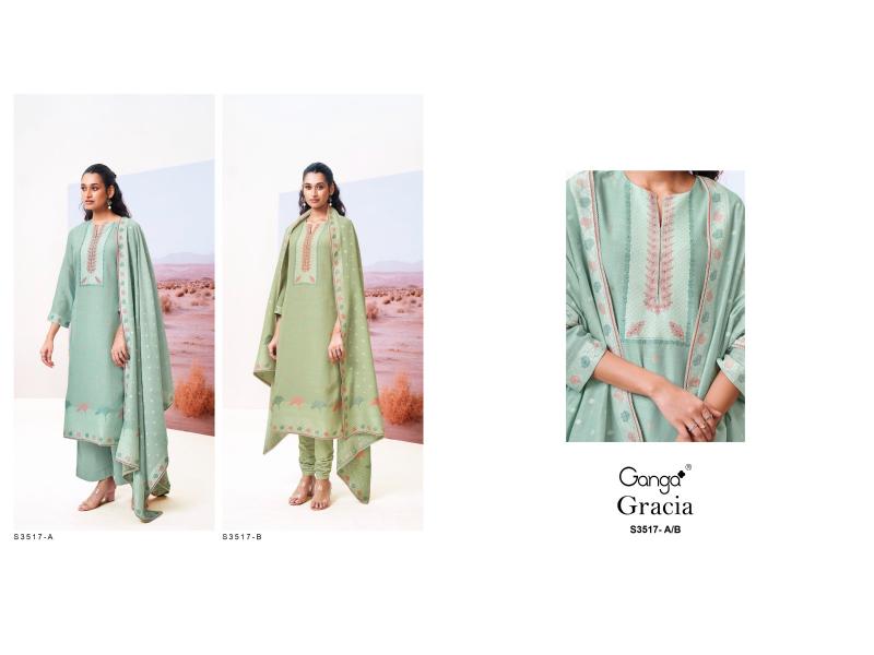 Ganga Cracia 3517 catalog salwar kameez wholesale in kolkata