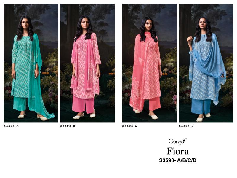 Ganga Fiora 3598 catalog wholesale salwar kameez uk